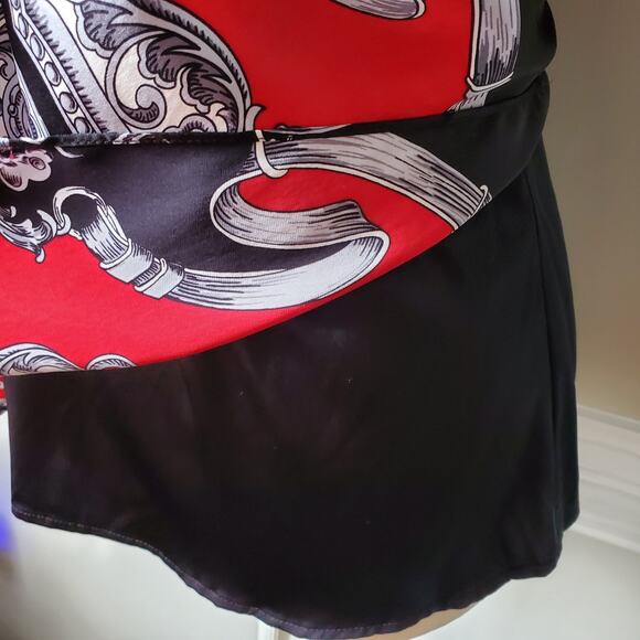 Vtg Cache Silk Scarf Chain Halter Top Blouse M Fairy Goth Witchy Whimsigoth NEW - Picture 3 of 10